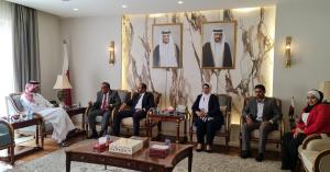 وفد من مجلس العاصمة يلتقي السفير القطري في عمان
