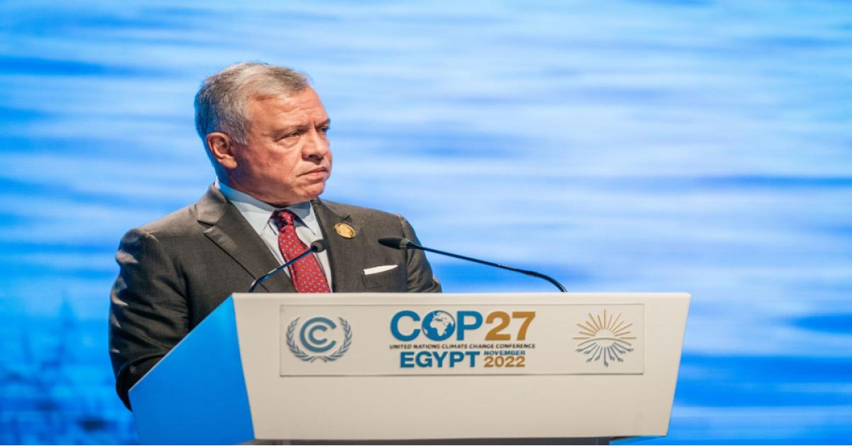 الملك يؤكد بمؤتمر تغير المناخ حرص الأردن على أن يكون مركزا إقليميا للتنمية الخضراء