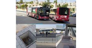 محطة الباص السريع "جسر البيبسي".."من برا رخام ومن جوا سخام" !! فيديو