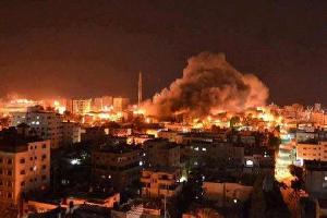 طيران الاحتلال يشن هجوما واسعا على قطاع غزة