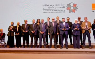 أورنج الأردن تفوز بالمركز الأول في جائزة الحسين للعمل التطوعي