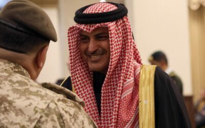السفير القطري يعزي بوفاة سمو الأميرة ماجدة رعد (صور)