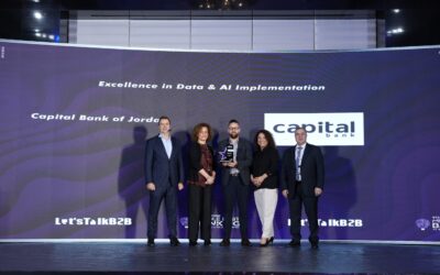 كابيتال بنك يفوز بجائزة “التميز في تطبيق البيانات والذكاء الاصطناعي” في قمة الشرق الأوسط للذكاء الاصطناعي وتحليل البيانات 2025