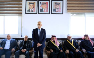 مندوبا عن الملك وولي العهد.. العيسوي يعزي البدارين وأبو سليم والدباس والبسطامي والطرزي والحياصات وبدوي