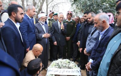 مندوبا عن الملك وولي العهد.. رئيس الديوان الملكي يشارك في تشييع جثمان الوزير عيد الفايز