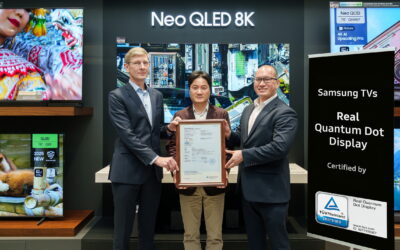 شاشات ‘QLED’ من سامسونج تحصل على شهادة ‘Real Quantum Dot Display’ من ‘TÜV Rheinland’