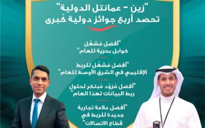 ZOI ” ” عززت مكانتها كمعبر رقمي رئيسي للربط الدولي في أسواق الشرق الأوسط”زين – عمانتل الدولية” تحصد أربع جوائز دولية في قطاع الاتصالات بالجملة عن العام 2025