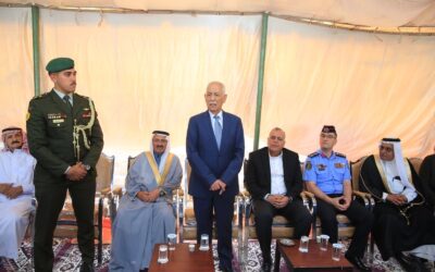 مندوبا عن الملك وولي العهد. العيسوي يعزي أبو هنية وأبو جاموس