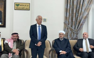 مندوبا عن الملك وولي العهد. العيسوي يعزي عشيرة أبو سليم