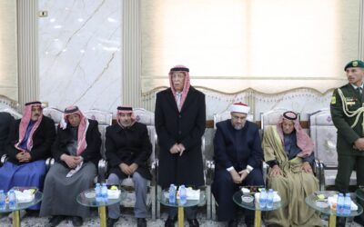 مندوبا عن الملك وولي العهد…العيسوي يعزي عشيرتي الخضير وأبو زيد