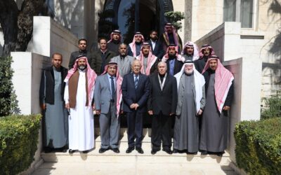 العيسوي يلتقي وفدا من أنباء عشيرة الشنابلة بالبادية الشمالية