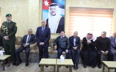 مندوبا عن الملك وولي العهد.. العيسوي يعزي عشيرة الطعاني والسفير الفلسطيني
