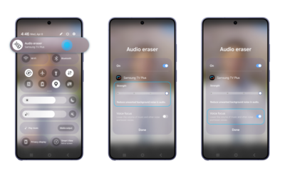 أسرع وتعمل في الوقت الحقيقي: Audio Eraser ترتقي بتجربة الاستماع في سلسلة Galaxy S26
