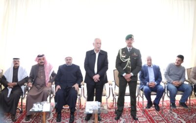 مندوبا عن الملك وولي العهد…العيسوي يعزي عشيرة أبو عرابي