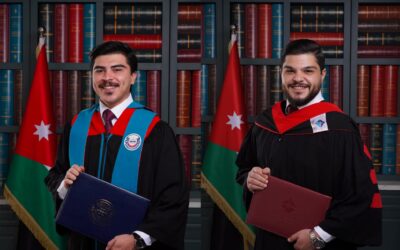 تخريج نجلي سفيان فارس الربابعة من جامعتي العلوم والتكنولوجيا وجدارا