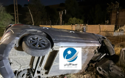 إصابتان إثر تدهور مركبة بعد منتصف الليل على طريق ياجوز في العاصمة عمّان