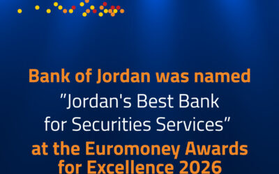 بنك الأردن يحصد جائزة «أفضل بنك في الأردن لخدمات الأوراق المالية لعام 2026» من مجلة Euromoney