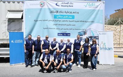 متطوعو إمكان الإسكان يشاركون في اليوم الطبي المجاني في أم صيحون بالتعاون مع جمعية الإغاثة الطبية العربية