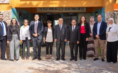 وزير التربية والتعليم والرئيس التنفيذي لأورنج الأردن يزوران مدرسة تابعة لبرنامج “المدارس الرقمية” الأول من نوعه في المملكة