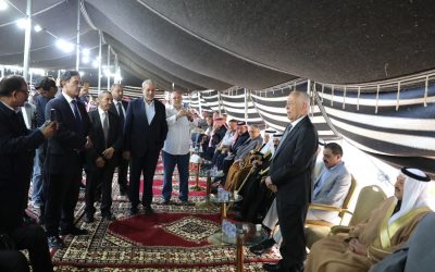 مندوبا عن الملك وولي العهد.. العيسوي يعزي عشيرة بن طريف