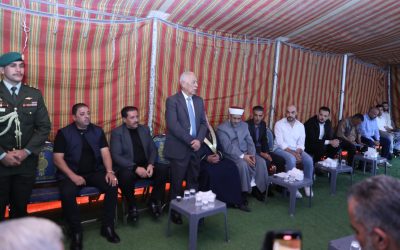 مندوبا عن الملك وولي العهد.. العيسوي يعزي العدوان وعباد والمالكي